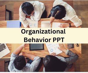 Organizational behavior ppt